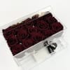 Eternity roses are real roses that have been preserved to last up
