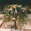 roses, asiatic lilies, and tulips with curly willow
