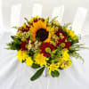 a mix of sunflowers daisy