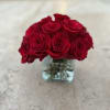 18 stems of straight red roses makes such a wow statement. It