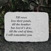 Garden stone with stand 10&quot; x 15&quot;