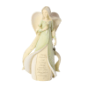 resin angel 9 1/2&quot;. Angel is studded with small rhinestones. Angel hold