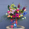 Beautiful design including all premium fresh flowers: rose, lily, gerbera... and accents