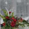 The colors of Christmas are on display in our grand holiday centerpiece