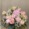 Roses carnations lisianthus wax flower 
