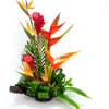 Layers of tropical favorites are beautiful and bold in this long-lasting stately