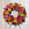 Representing the circle of eternal life, a wreath is a fitting way