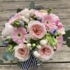 Pink garden roses, gerberas, hydrangea, and spray roses, for any princess. Great