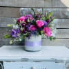 Lavender, Violet and purple all combine in a touching sentiment in this