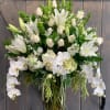 This &quot;Tall and Showy&#039; design figures an elegant and calming color palette