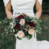 A beautiful handcrafted bridal bouquet. If you want a custom bouquet, please