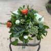 Very current and hip centerpiece or (just give as an arrangement) with