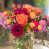 Wish someone a good day, everyday. Roses, gerberas, gilly flowers, and elegance