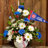 Our custom Chicago Cubs Baseball arrangement is perfect for any baseball fan