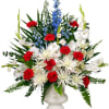 Red, white and blue