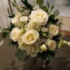 All white vintage style bridal bouquet