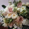 Gorgeous mix of white and quick send roses with other whites bridal