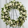 The FTD&reg; Splendor&trade; Wreath is a symbol of lasting love and kinship
