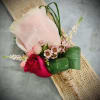  Rose Boutonierre with a modern twist.
