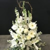 All white funeral arrangement