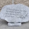 A memorial stone is a great gift to give someone for the