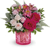 Take their Valentine&#039;s Day breath away with this stylish pink rose bouquet