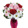 A delightful surprise for your &quot;honey bunch&quot; containing roses, alstroemeria, and daisies