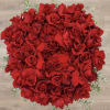 This arrangement comes in a sway box with beautiful fresh red roses