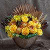 Shown: DELUXE 19H 24W
A nice mix of orchids, roses, pin cushions accented