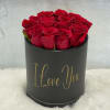 Perfect and Elegant I Love You Box holds 14 roses for standard