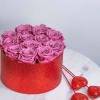 Everlasting pink roses are a symbol of tenderness, elegance and sophistication. A