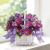 Basket of fresh flowers