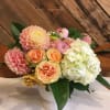 Our Designer&#039;s Choice Seasonal Pastel (Summer) arrangement is soft and sweet. We