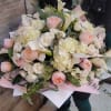 Hadringias  , spray roses, roses,eucalyptus 