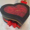 Modern style pave roses in a heart shaped box. Give her a