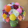 Wonderful Wishes Bouquet in shades of  orange, pink, yellow and other