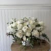  All white flowers with soft green accents 
 A beautiful classic