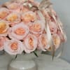 Peach roses are flowers of delicate and warm pink&ndash;orange colors, having an