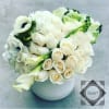 This arrangement is great for any occasion. It features an all white