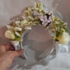 Floral crown makes bride or flower girl look royal by fare.