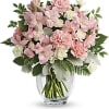 In the prettiest shade of whisper-soft pink, this breathtaking bouquet proclaims your