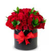 36 Red  Roses in Black box 