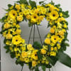 A yellow heart to show friendship and sympathy for your loved one.