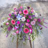 Graceful combination of purple and lavender hues to cascade across the closed