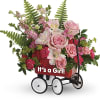 A wondrous welcome wagon for the sweet little girl! Brimming with luxurious