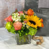 Let Sparks fly with this arrangement.&nbsp;Sparks features sunflowers, green hydrangea, tulips, chamomile