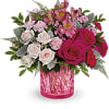 Take their Valentine&#039;s Day breath away with this stylish pink rose bouquet