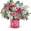 Celebrate your timeless love with this vintage-inspired Valentine&#039;s Day bouquet, featuring pink