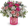 Celebrate your timeless love with this vintage-inspired Valentine&#039;s Day bouquet, featuring pink