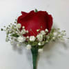 A rose to pin, to dress up the evening with a simple